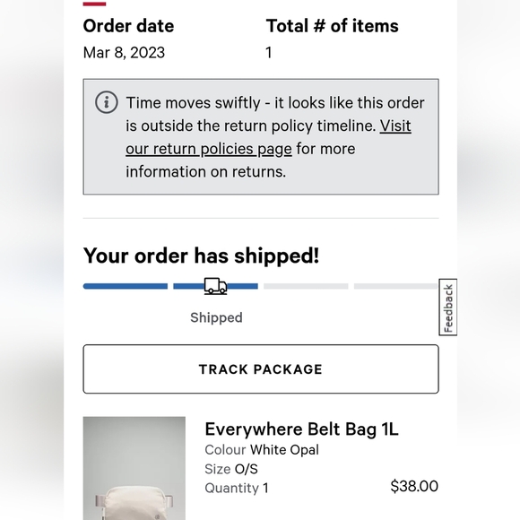 NWOT white opal everywhere belt bag - Picture 3 of 10